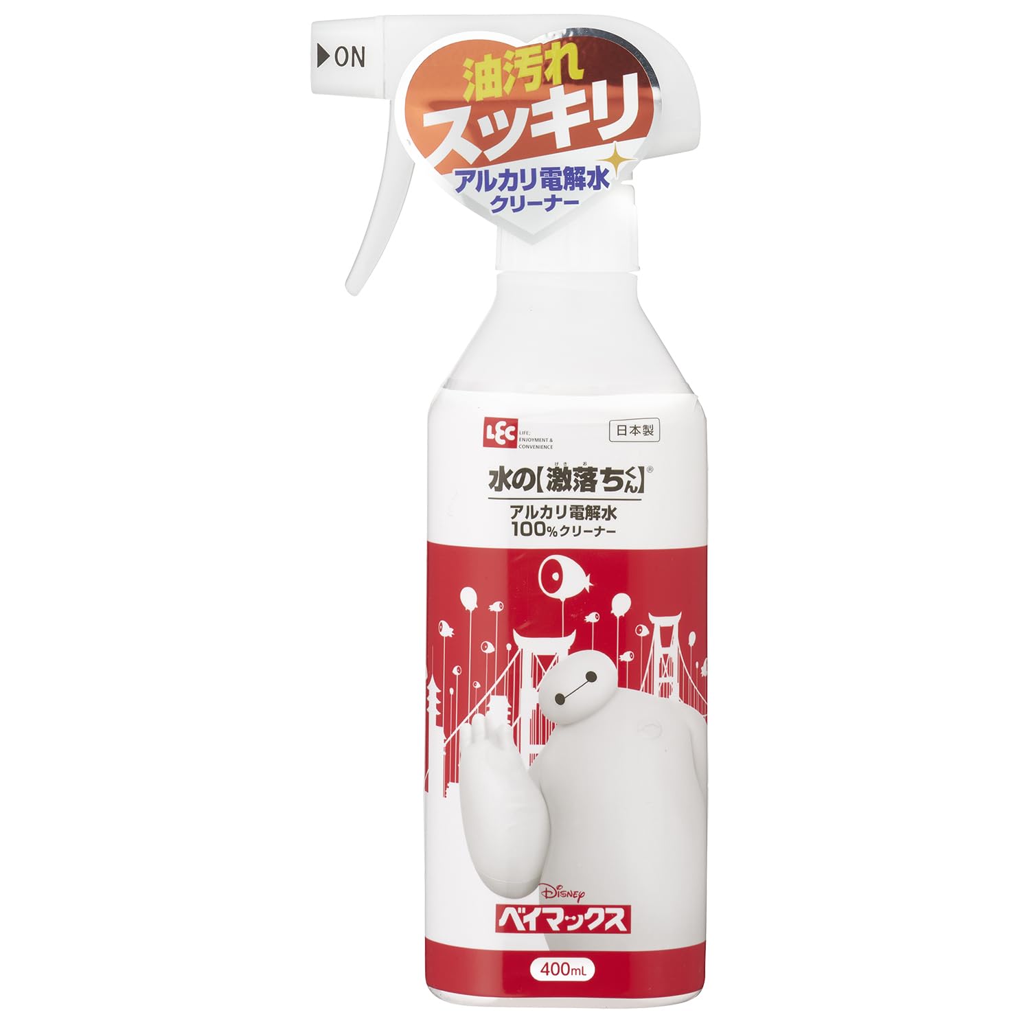最終値下げ！ダニクリーナー売れなければ元値に戻します！ Amazon | レック(LEC) 水の激落ちくん ディズニー ベイマックス 400ml