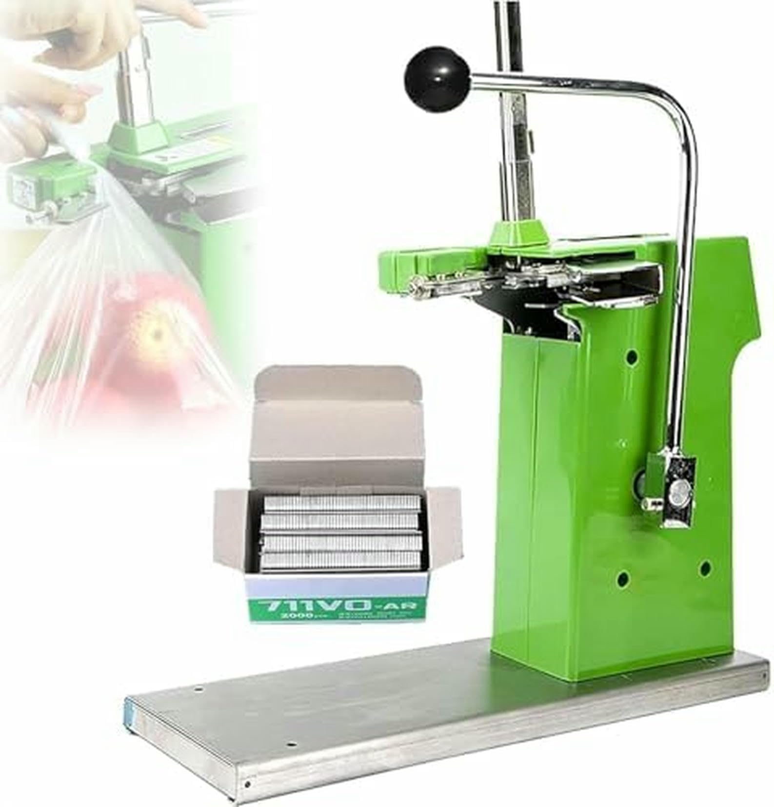 Machine de sacs manuels avec ongles en forme de U pour supermarchés