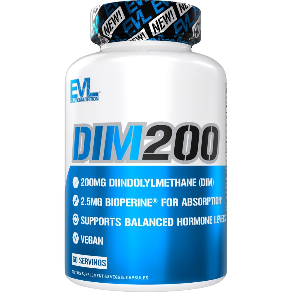 EVL Diindolylmethane Supplement for Men - Hormone Balance - 60 Servings