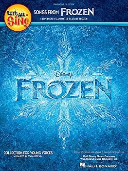 Paperback Let's All Sing Songs from Frozen : Collection for Young Voices Book