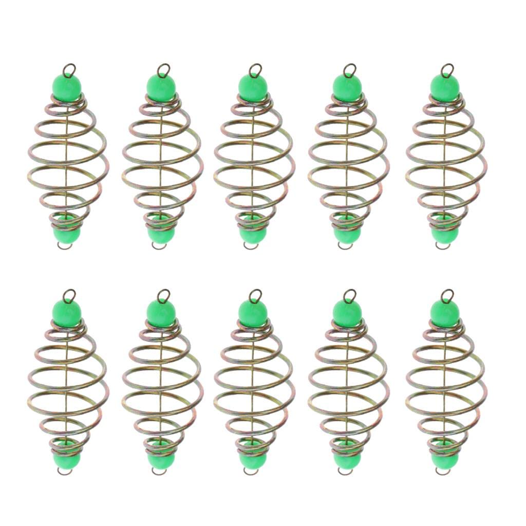 10pcs Spring Feeders Baits Thrower Inline Fishing Feeder Carp Fishing Tackle-image-15