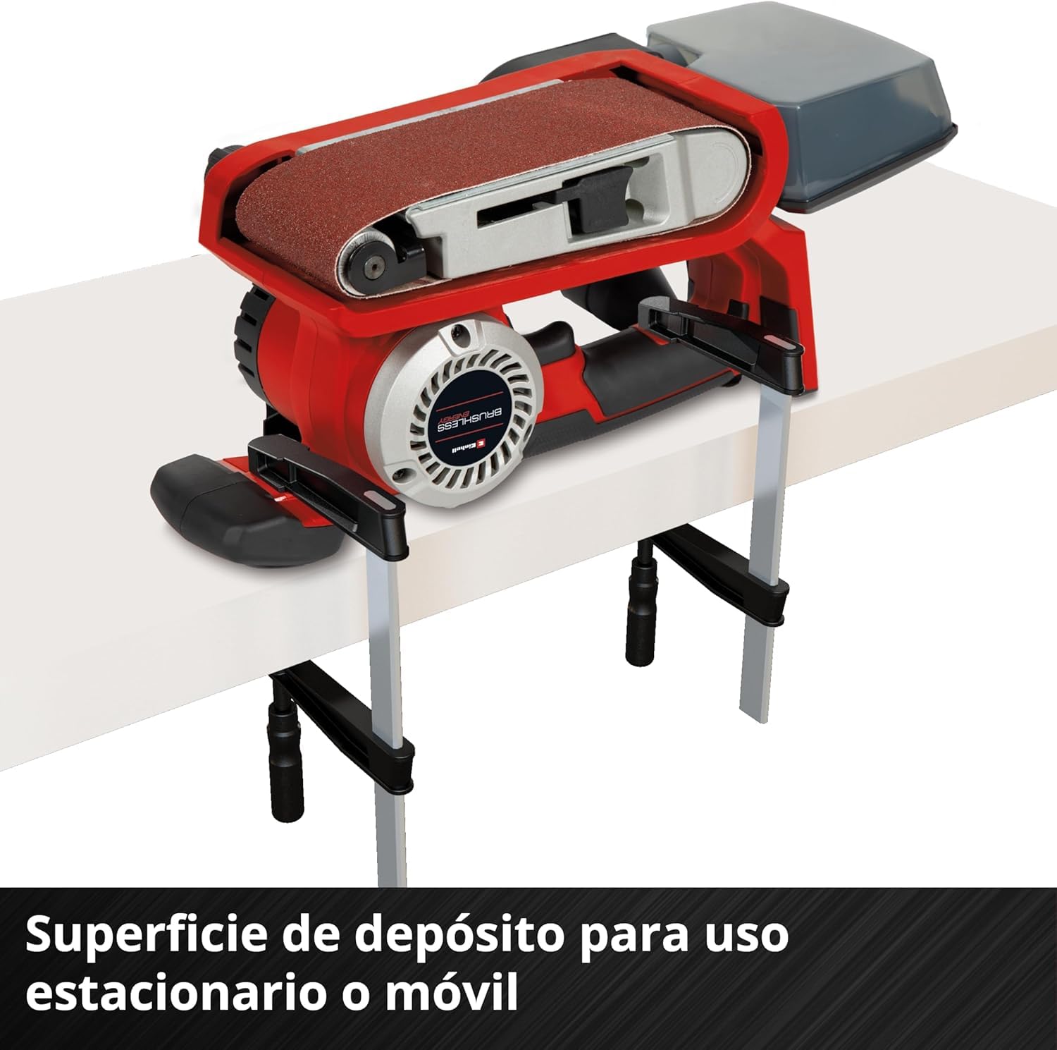 Einhell Professional Lijadora de banda con batería TP-BS 18/457 Li BL-Solo Power X-Change (18 V, iones de Li, motor sin escobillas, incl. 3 bandas de lija P80 457x75 mm, sin batería ni cargador)