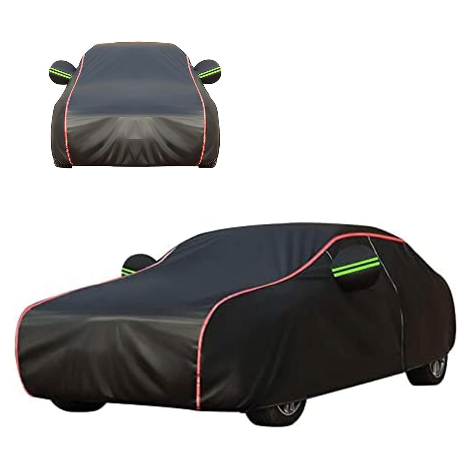 Outdoor Car Cover voor Mini Qashqai 2024, Outdoor Volledige Auto Cover Alle Weer met Deurrits voor Waterdichte Winddicht Zon Regen Sneeuw Bescherming
