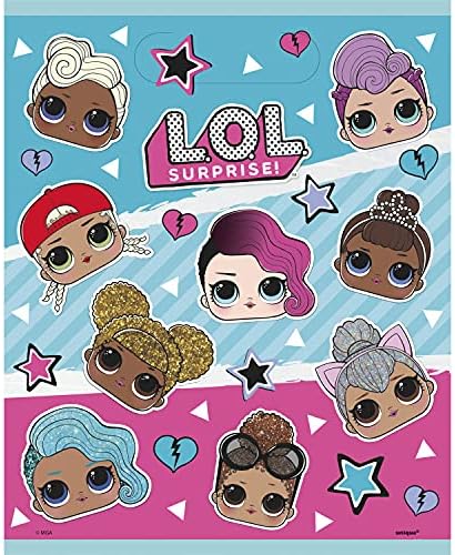 Unique 23803 Bags - LOL Surprise Party-Pack of 8, Multicolour