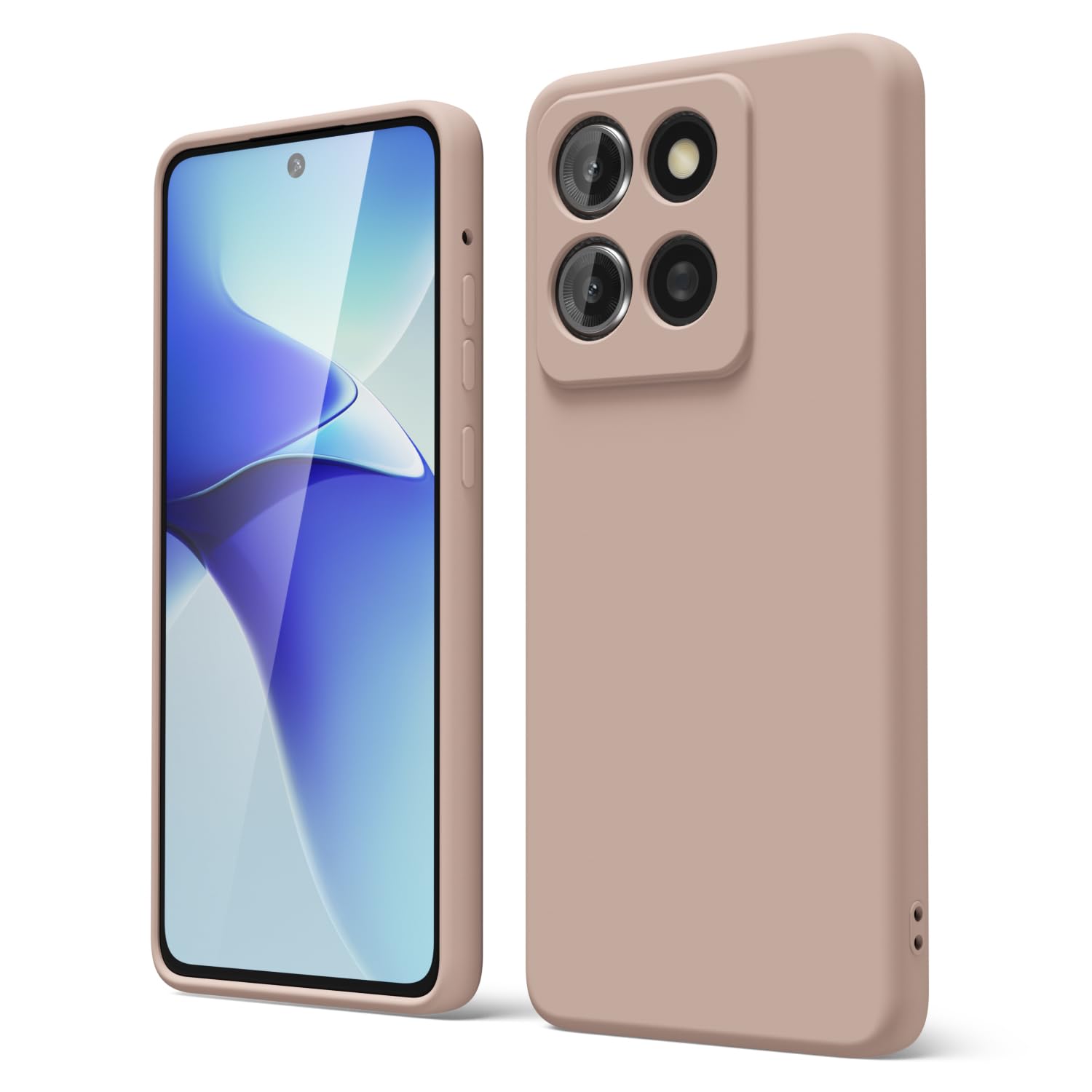 oakxco for Motorola Moto G Stylus 2025 Case Silicone, Thin Slim Grip Soft Rubber Gel Protective Phone Case for Women, Matte Plain Solid Color