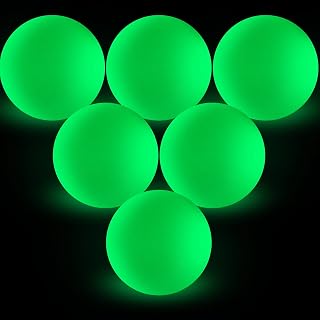 Soulchen Glow in the Dark Lacrosse Balls - Official Size 6-Pack for Night Practice, Training & Team Gifts