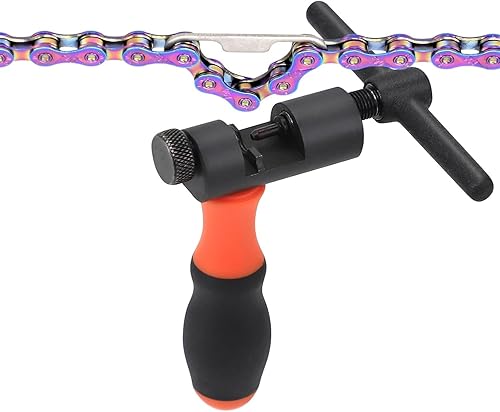 Miniatura 8 de Kit de herramientas de reparación de cadena de bicicleta, divisor de cadena de bicicleta, alicates maestros, indicador de desgaste de cadena para