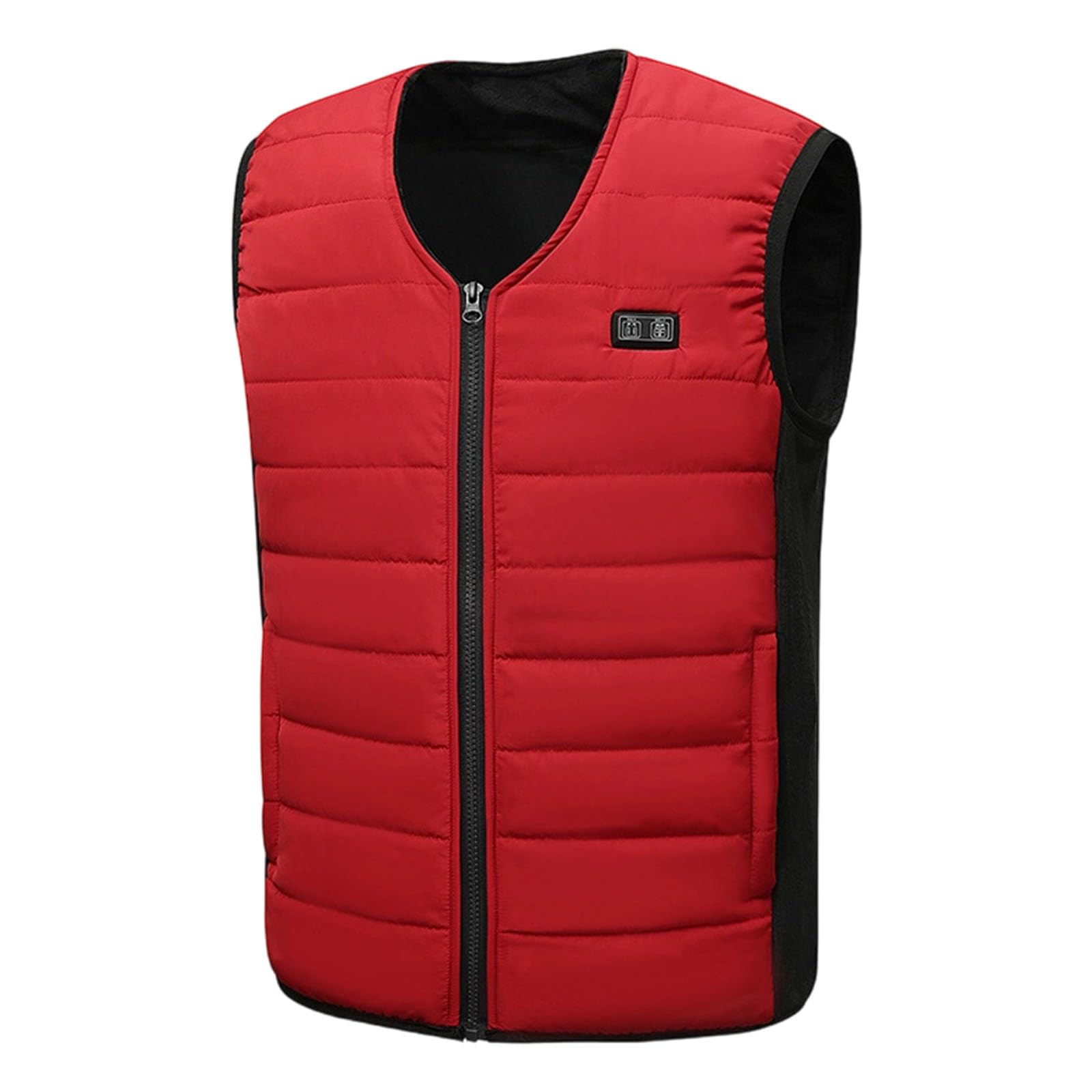 Greabuy Gilet riscaldato ricaricabile da donna, regolabile, 3 colori, design leggero, antivento, per attività quotidiane, gilet riscaldato tramite USB per le donne