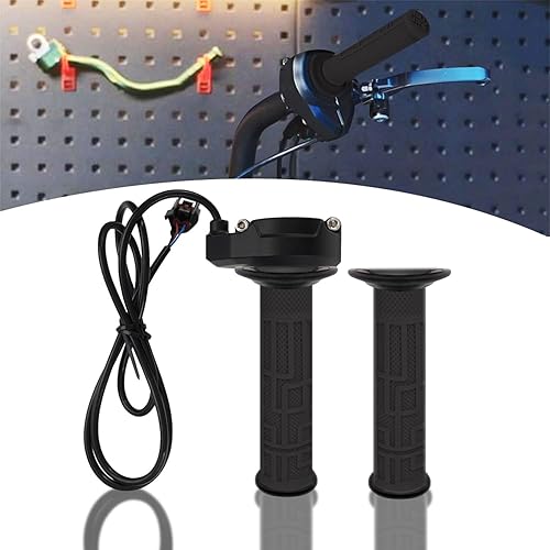 Miniatura 9 de Sur Ron - Conjunto de tubo de acelerador + empuñaduras de acelerador eléctrico de 78 pulgadas y 0.866 in para manillar de motocicleta, compatible