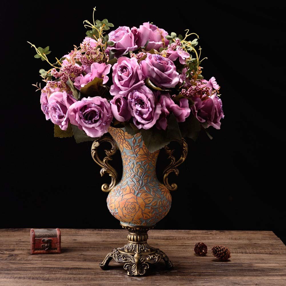 Vase incassable pour bouquet de fleurs de chambre et table salon
