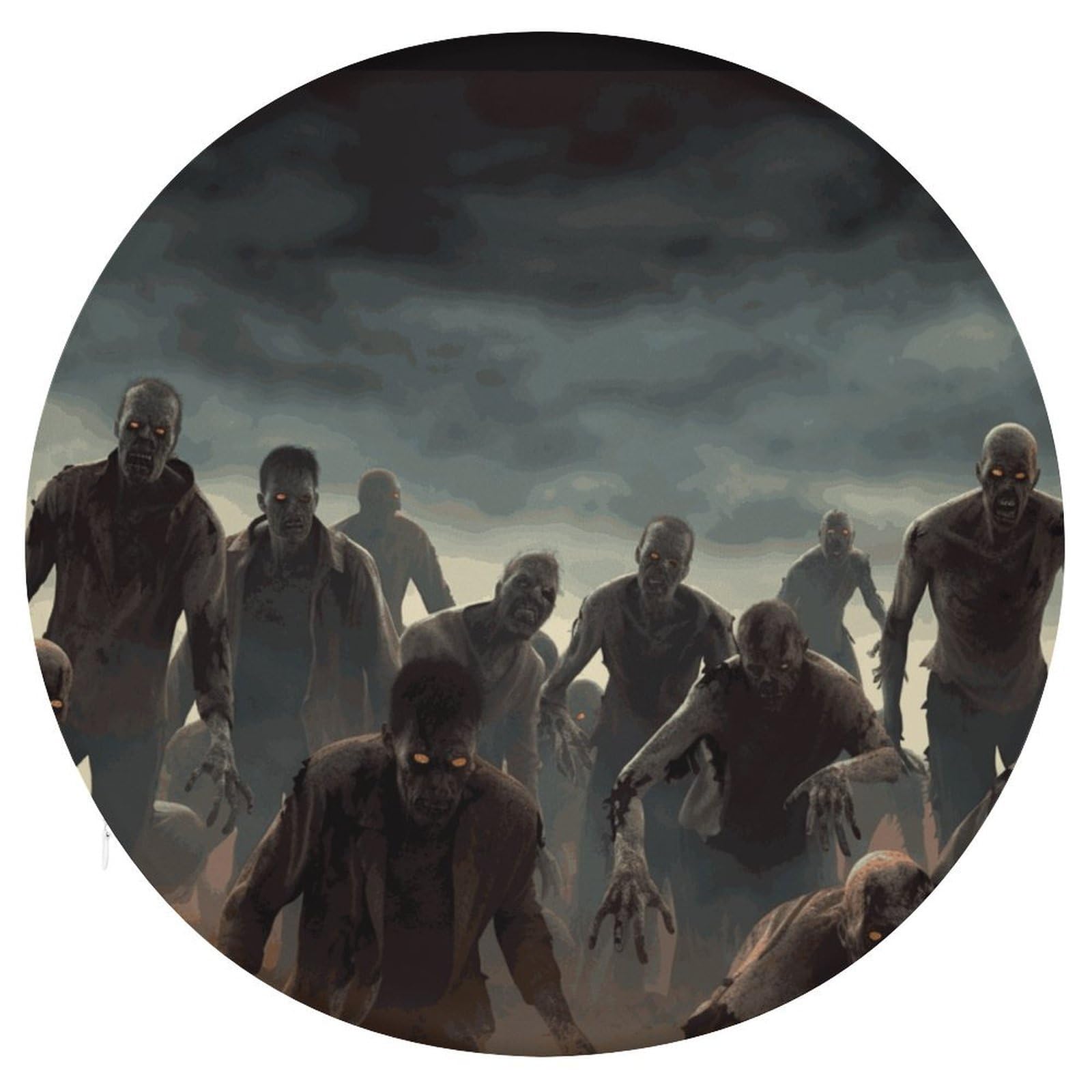 Wsoihfec Style Many Zombie Seat Cushion Round Chair Pad