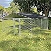 Dog Kennel Outside for Large Dog Outdoor Dog Kennel Heavy Duty Dog Cage Dog Pens with Waterproof UV Resistant Cover and Safety Locks10ft10ft55ft