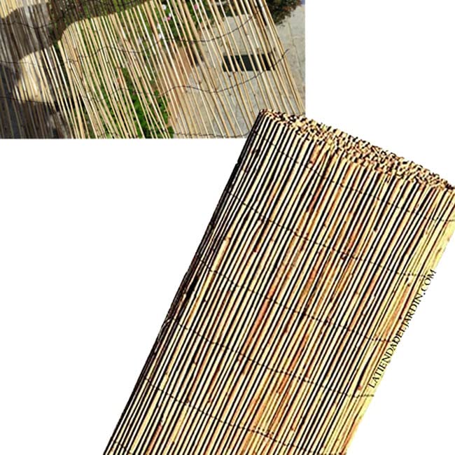 Suinga CAÑIZO BAMBU 1 x 5 metros natural CHINO para JARDIN, ocultación 70%