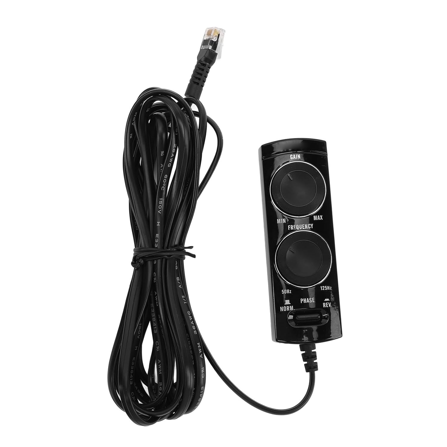 Ultra Thin Subwoofer Speaker Wire Control, Adjustable Input Gain Car Speaker Wire Control with Phase Switch and Power Indicator Light, for TS WX110A TS WX120A Car Subwoofers