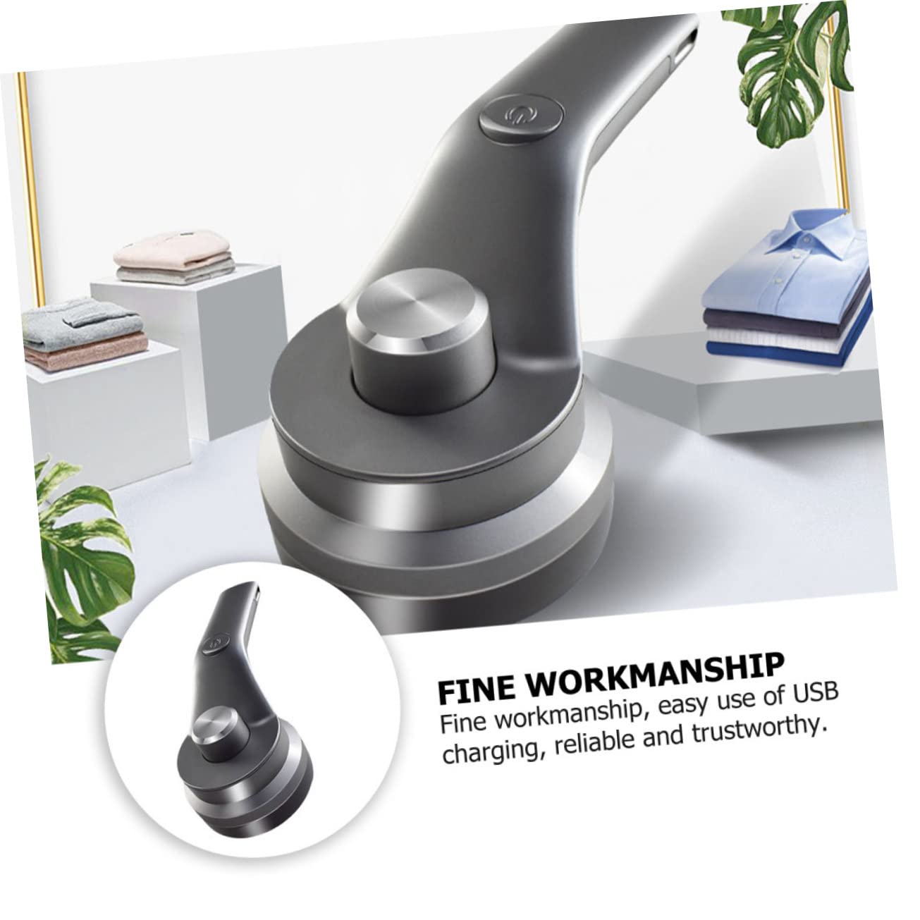 COLLBATH 1pezzi Rasoio Per Tessuti Rimuovi Pelucchi Per Vestiti Ricaricabile Tramite Usb Realizzato in Materiale Di Resistente e Sicuro Per Uso Prolungato Per Maglioni Divani Tende Coperte