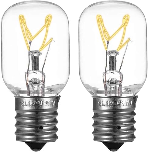 Bombilla para microondas Whirlpool – Bombilla para Whirlpool Maytag GE Amana Over The Range Hood Microondas, regulable con base E17 de 125 V, 40 W,