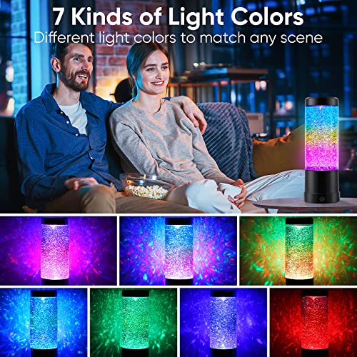 Lava Lamp, Rainbow Glitter Lamps With Automatic Color Changing Function And Clear Liquid, Usb Cable/Battery Powered Home Decoration Lamp, Perfect Room Decor For Kids Teens Adults Birthday Gift Party #TOP1