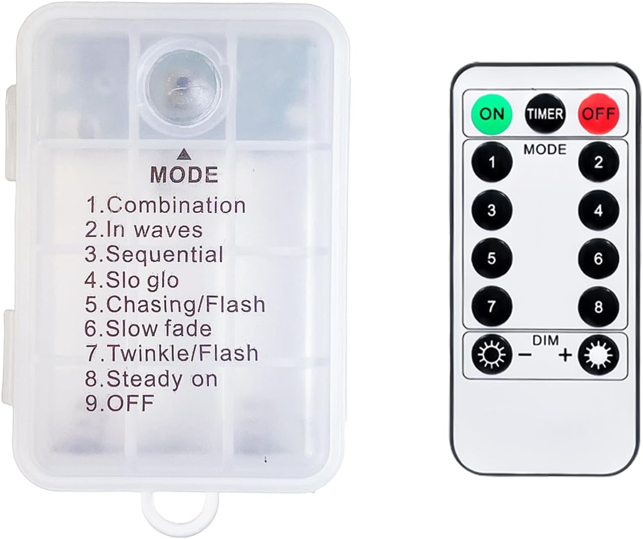 3 1.5V AA Battery Case Box Holder with On/Off Switch (Not Included Battery),8 Modes,USB Female Port,IP44,for 5V USB Strip Lights,Fairy String,Curtain Lights