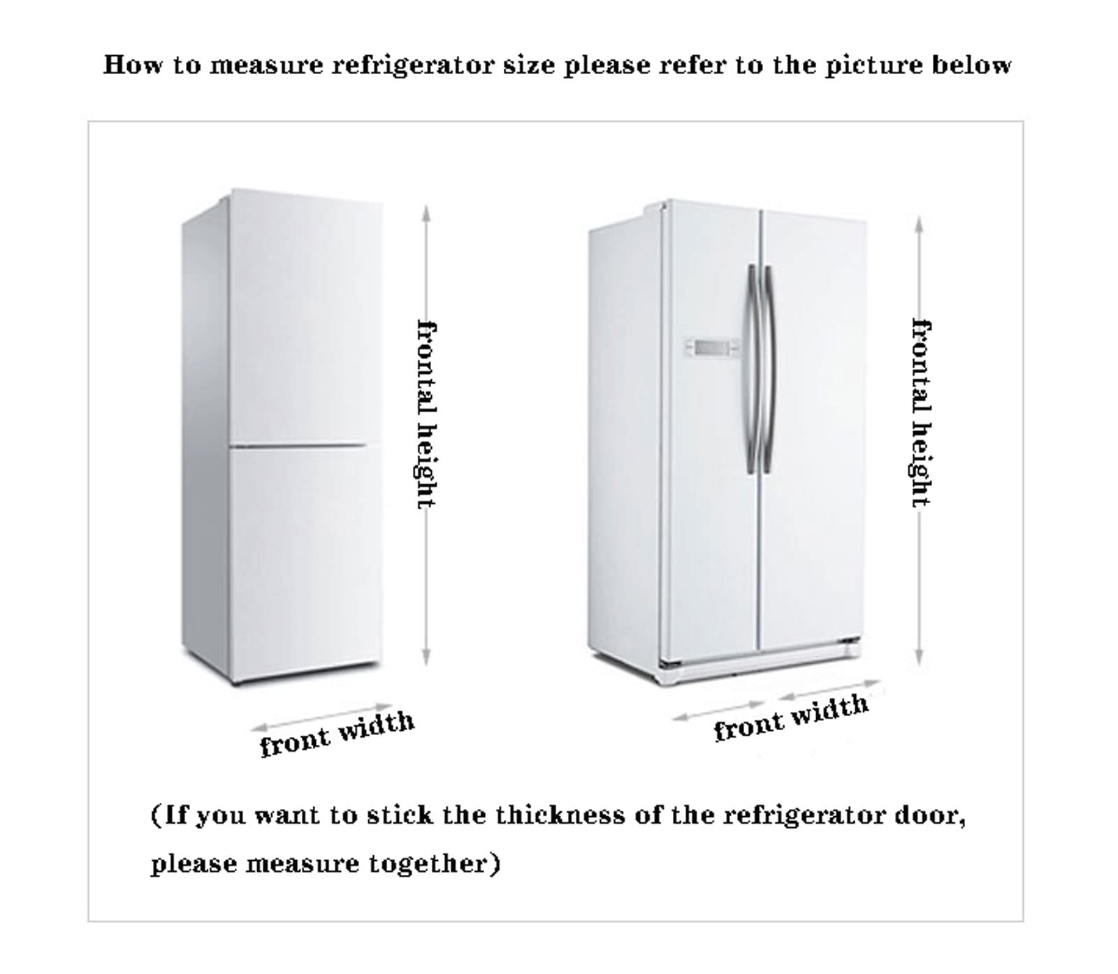 Amazon｜冷蔵庫ステッカーデコレーションカバー画像ステッカードア