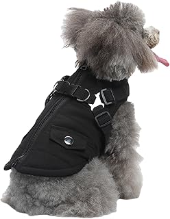 Amesor Warm Pet Jacket - Cosy, Waterproof, Windproof, Reversible Winter Dog Jacket, Warm Coats with Zip for Cold Weather for Puppies and Cats when Hiking product image