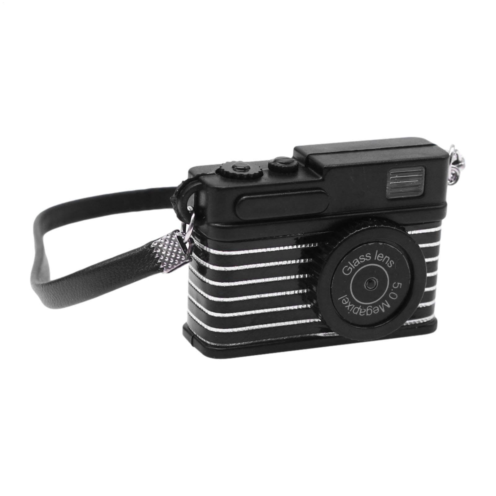Schwarze Mini-Kamera Im Vintage-Stil Für Puppenhaus 1:12 – Kunststoff-DSLR, Retro-Deko Für Miniatur