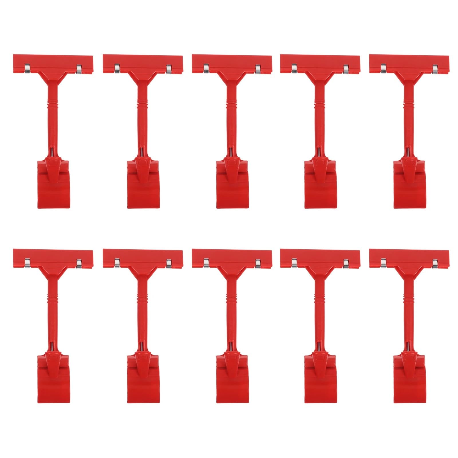 Vaeltor 20/30pcs Price Tag Clips Waterproof Food Advertising Sign Clip for Retail Racks