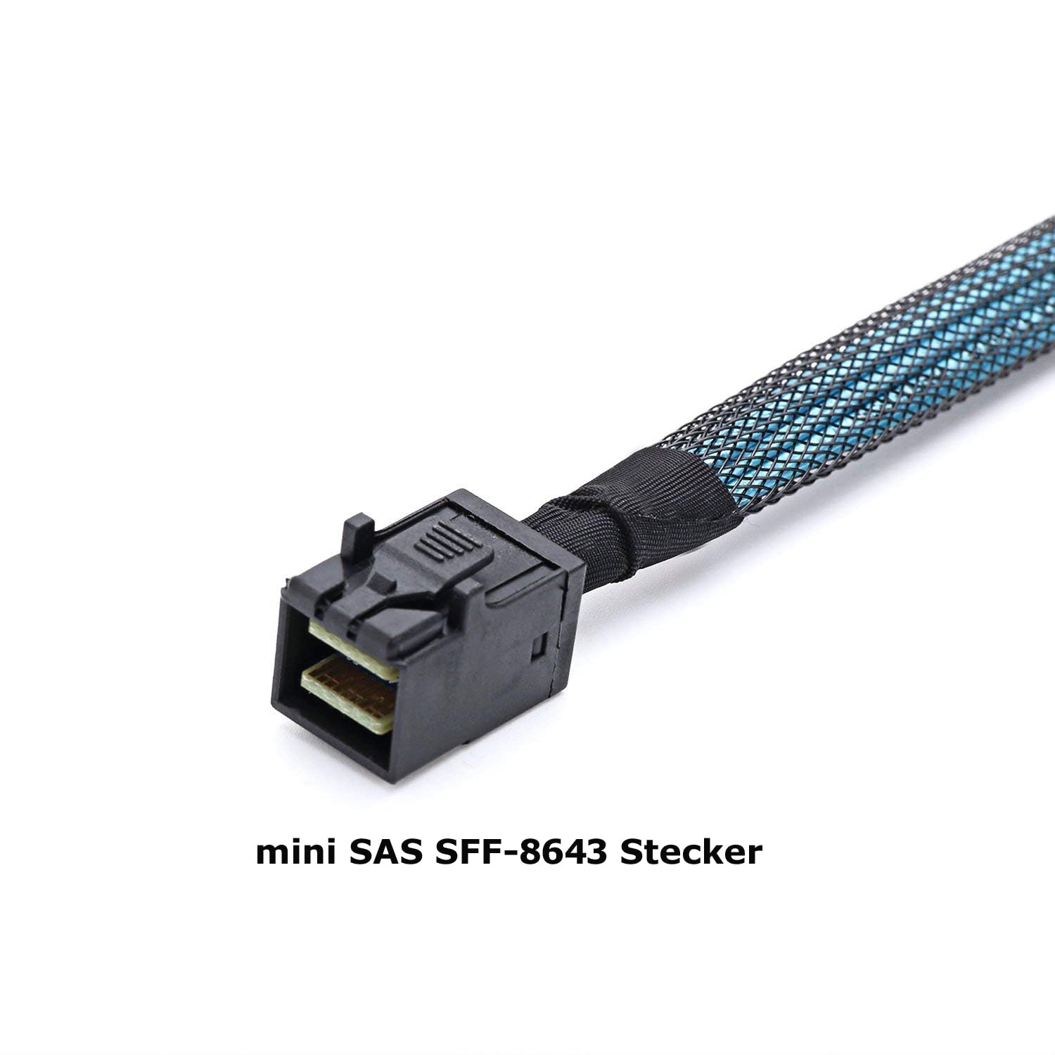 P82CS: 1 m Mini SAS SFF-8643 su 4 SFF-8482 e 4 cavi splitter SATA 15 pin – connettore di alimentazione per dischi rigidi