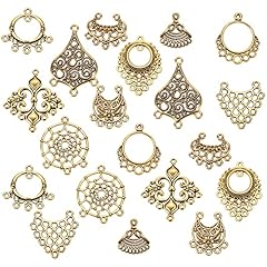 40pcs 10 Styles Antique Golden