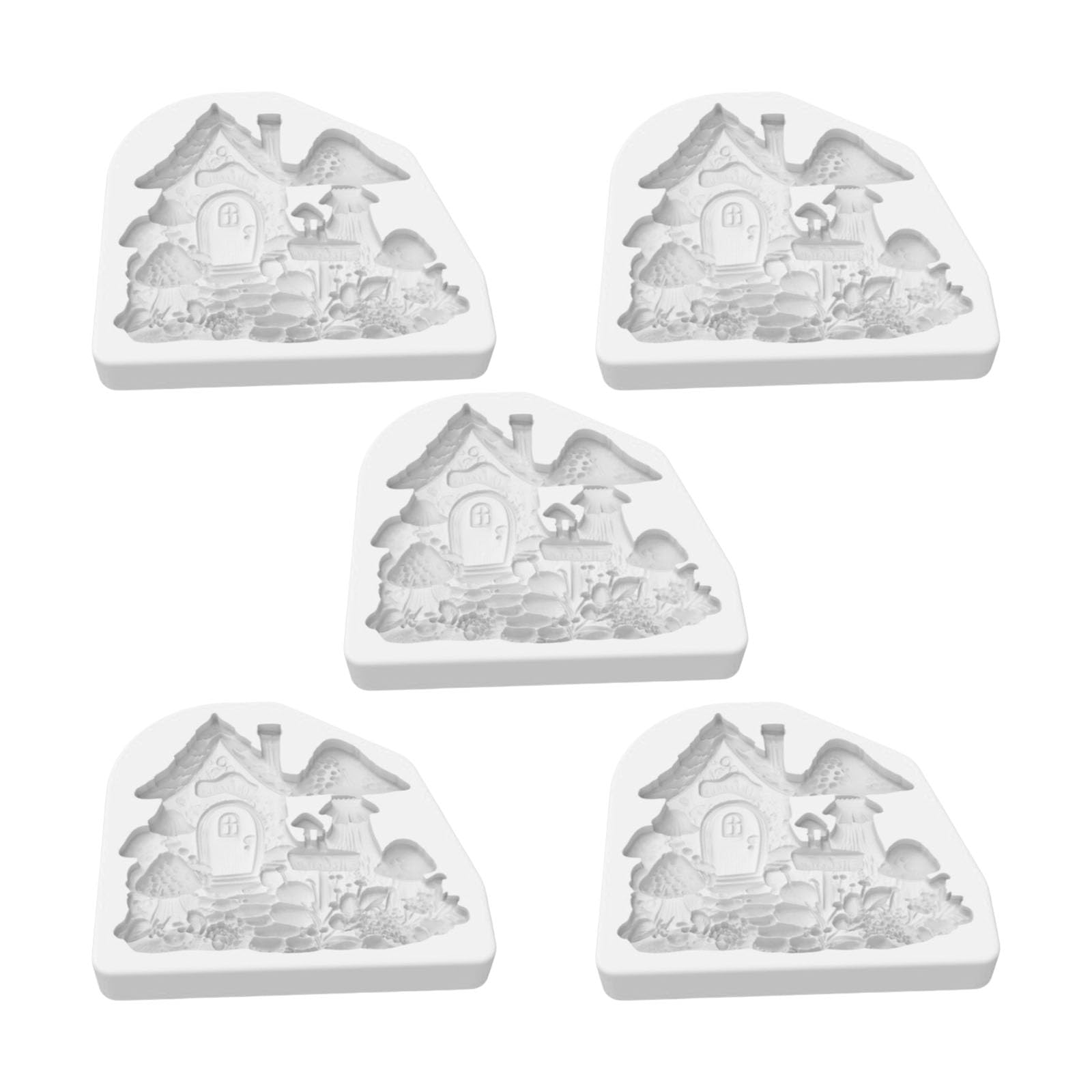 Kalttoy Silicone Baking Mold Mushroom House for Fondant Chocolate Candy Making Food Safe Kitchen Utensils Crafting Accessories Silicone Chocolate Mold for