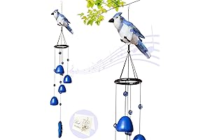 Blue Bird Wind Chimes For Outside, Bird Gifts For Mom