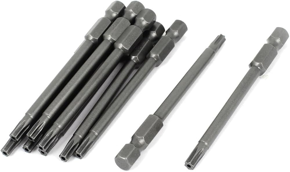 Amazon | Aexit 10個3.8mm x 6.3mm x 75mm T20トルクスセキュリティ