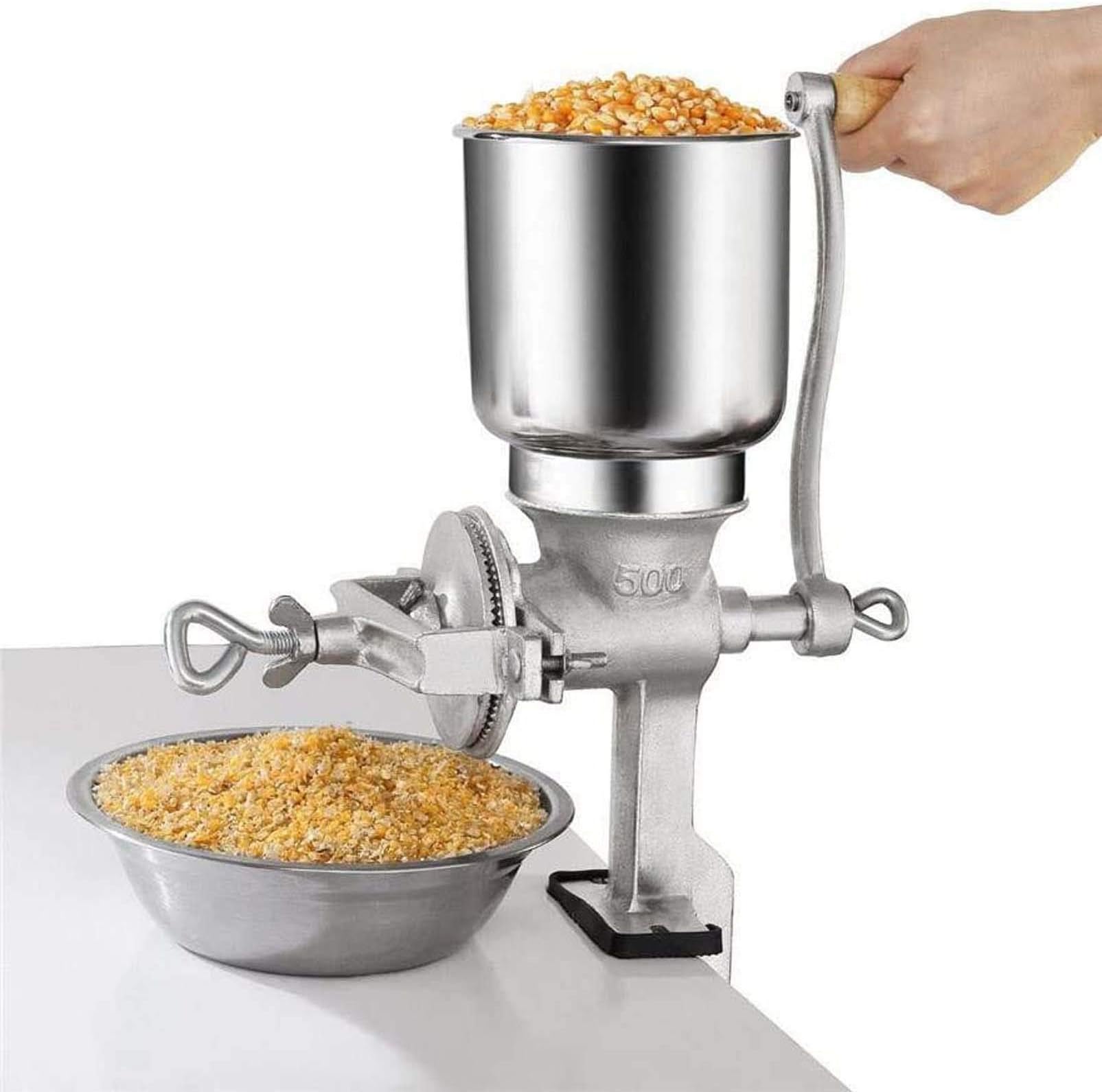 Manual Cast Iron Grinder for Coffee Corn Wheat Nuts Portable Table Clamp Mill Maker Grinding Miller for Home Use