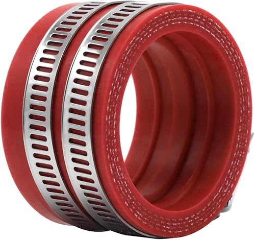 Miniatura 19 de 2 piezas de colector de admisión de carburador de motocicleta, interfaz, colector de admisión, colector de goma para motocross, ATV, Go Kart Negro