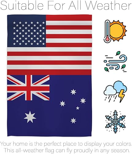 Miniatura 6 de Bandera de la Amistad de la Copa Mundial de Australia EE. UU. Decoración para el hogar, decoración de habitación, patio, porche, césped, jardín,