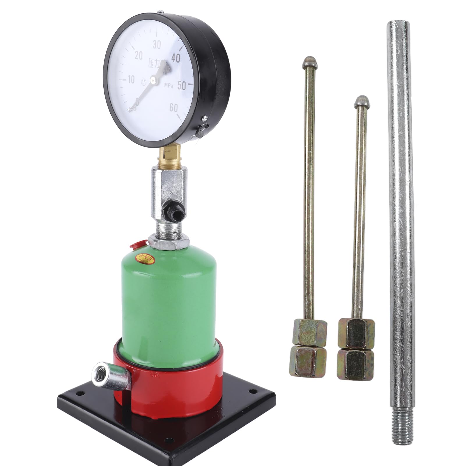 Probador de presión pop de boquilla de inyector diésel 0 60MPA M12x1 5MM Herramienta automotriz de doble rosca para motores Probador de boquilla de inyector diésel de grado