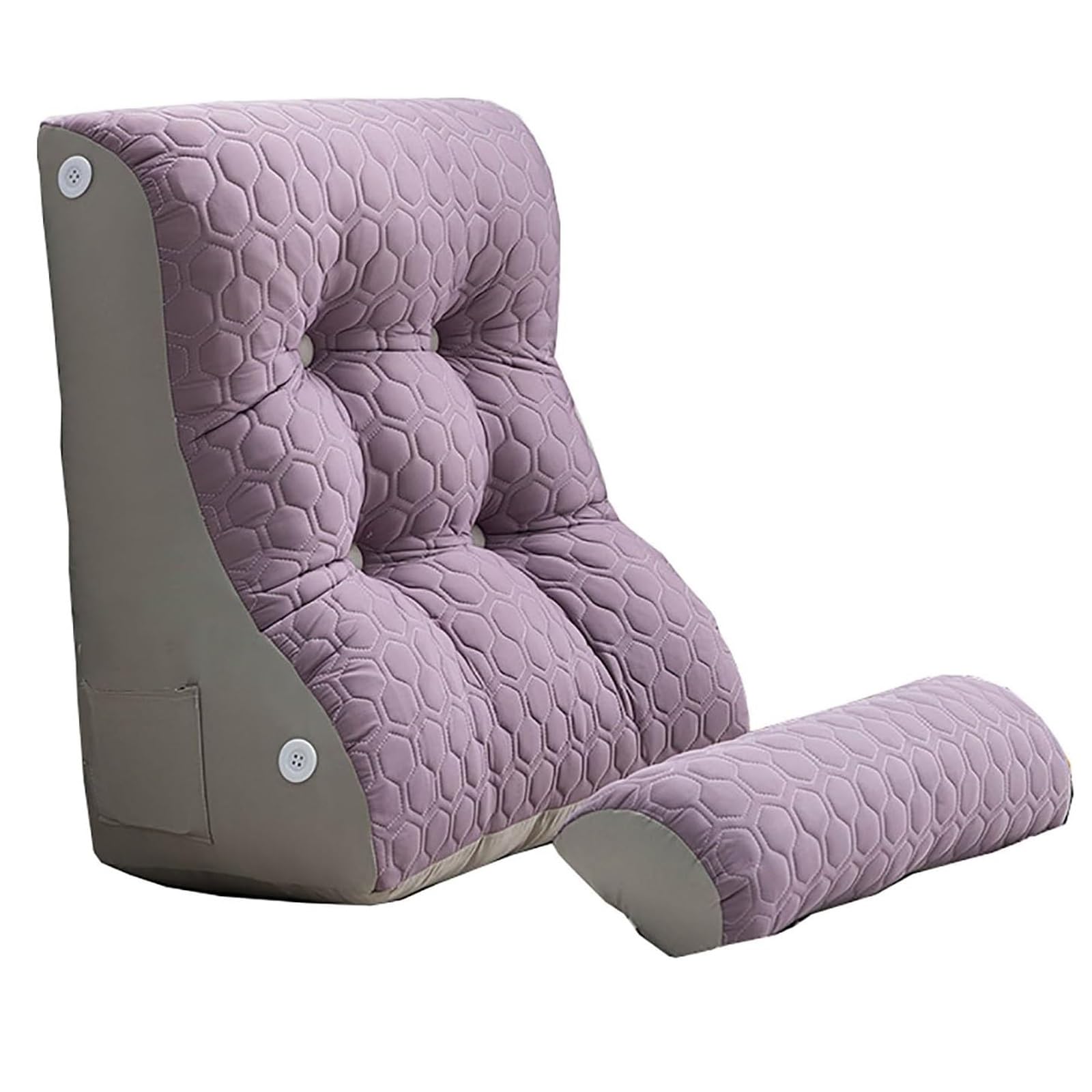 Coussin de lecture pour lit et canapé dossier réglable violet pour adulte