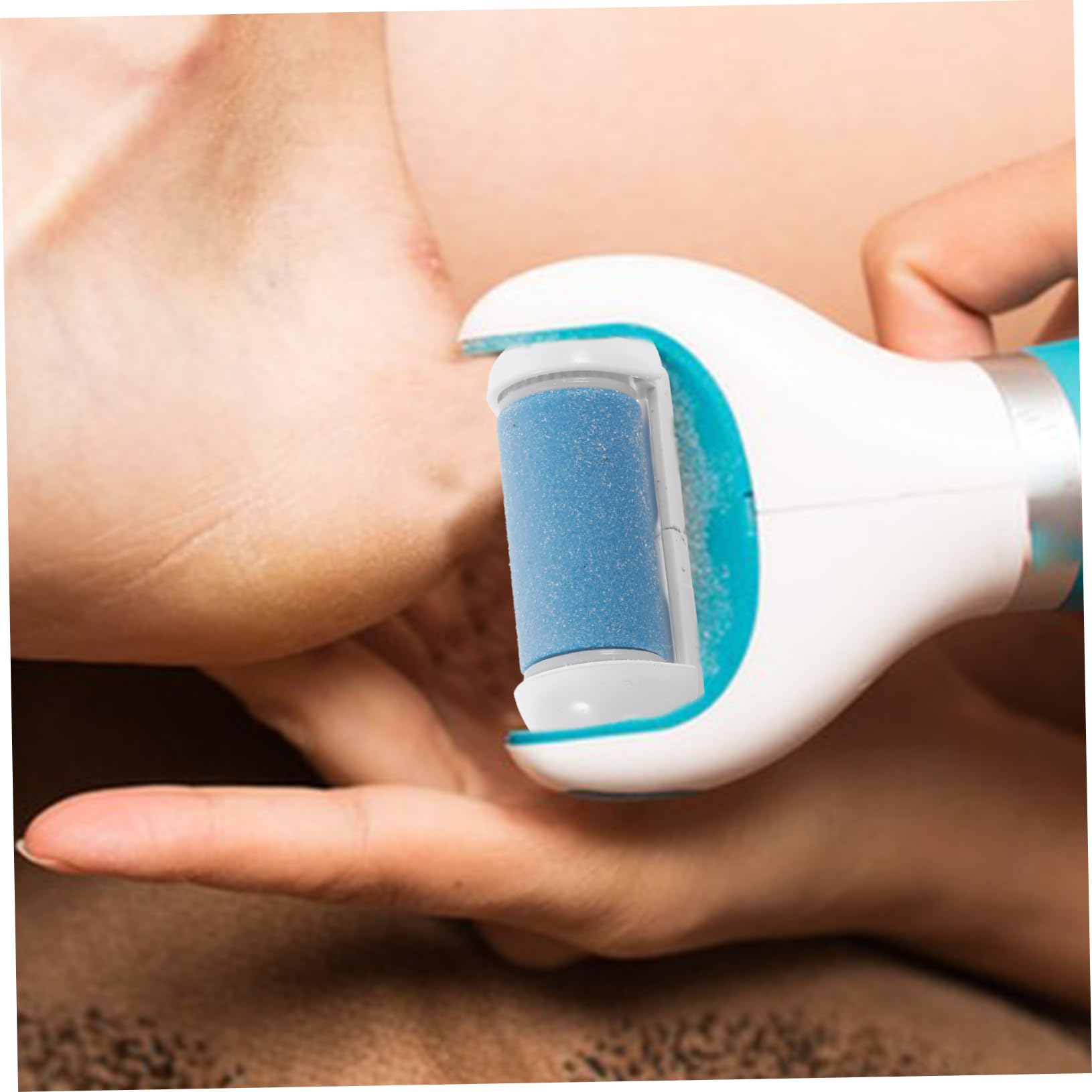 Beaupretty 18piezas Rodillos De Reemplazo Para Cuidado De Pies Accesorios Exfoliadores De Muerta y Cutículas Compatible Dispositivo Eléctrico Rosa y Azul