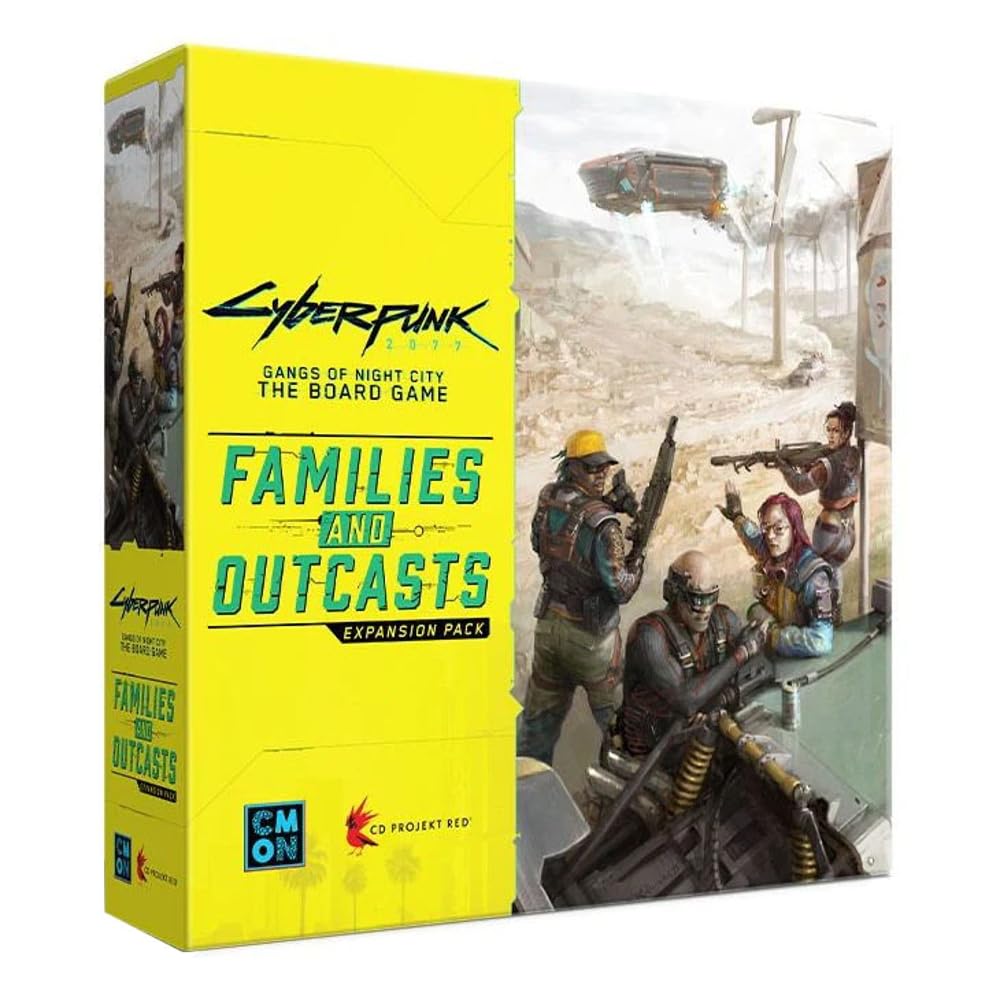 Amazon.com: CMON Cyberpunk 2077 Families and Outcasts Board