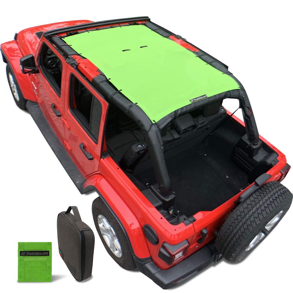 Jeep Wrangler Sun Shade Top for JL 4 Door (2018-2023) Mesh Sunshade Roof