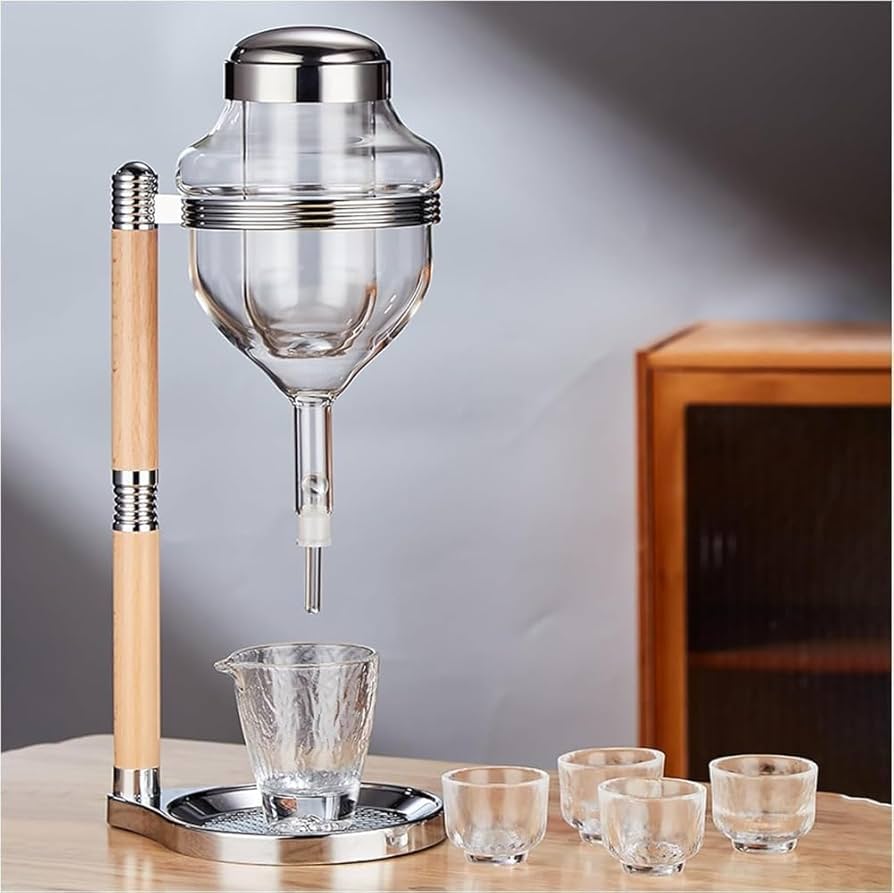 Amazon｜冷酒器セット カップ5個付き 日本酒 ディスペンサー 酒