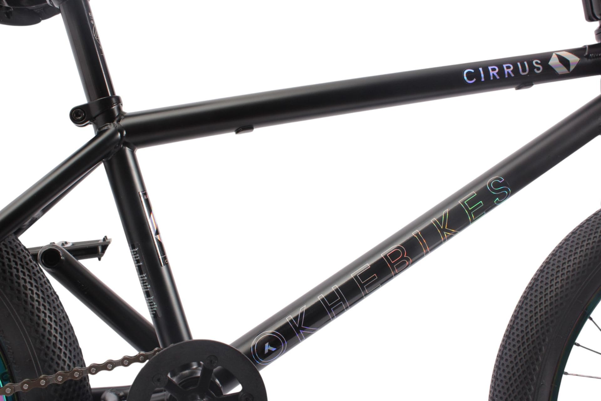 KHE Cirrus FC PRO 20 Pollici BMX - CrMo Telaio - 10,2 kg - Greyhound Freecoaster - Cerchi Oil Slick - Street/Park - Modello 2025 - Brakeless Ready - 20,8" TT - per piloti 145-190 cm