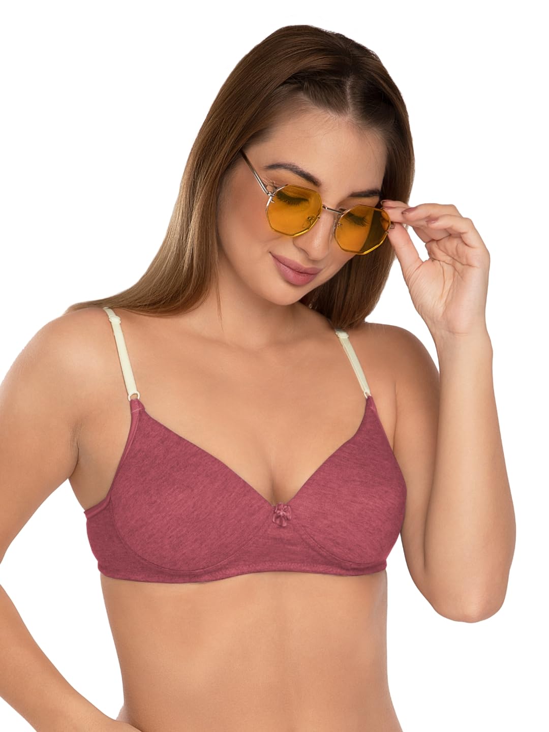 daisy dee Women Girls Cotton Seamless Padded Full Coverage T-Shirt Bra - NJZZ-picture-25