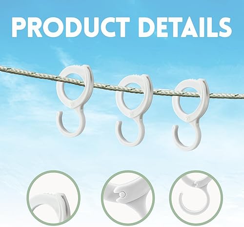 Miniatura 4 de 6 ganchos colgantes blancos multiusos ganchos S para el hogar, armario, oficina, exposición