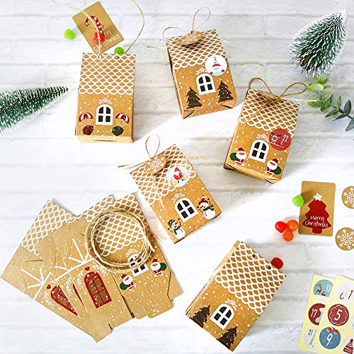 Feelava-Advent-Calendar-Box-24-Pcs-Christmas-Countdown-Gift-Boxes-with-Advent-Numbers-Stickers-and-Gift-Tag-Advent-Calendar-Candy-Boxes-Treat-Boxes-Christmas-Decorations