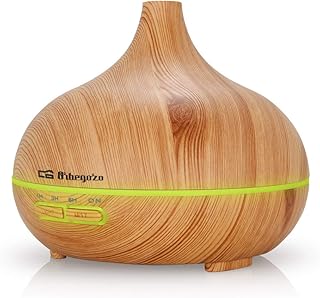 Orbegozo HUA 3500 – humidificateur ultrasonique aromathérapie diffuseur d'Huiles essentielles, 300 ML de capacité, silencieux, éclairage en 7 couleurs interchangeables et minuteur.