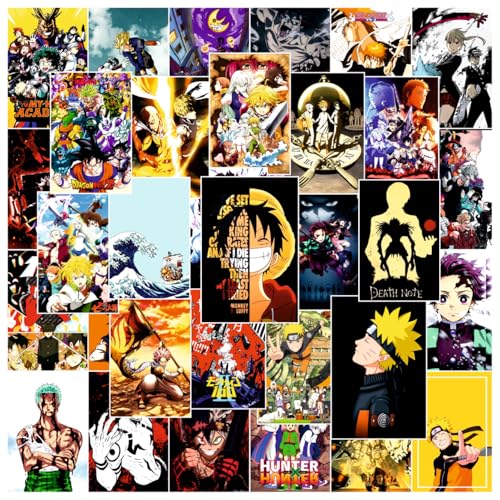 Image of SAW Anime Posters Wall Poster - Pack Of 54 | 4 x 6 Inches | Aesthetic Artwork | Wall Decor Posters For Living Room Bedroom Home And Office | Uplifting Quotes, Study & Productivity Decor