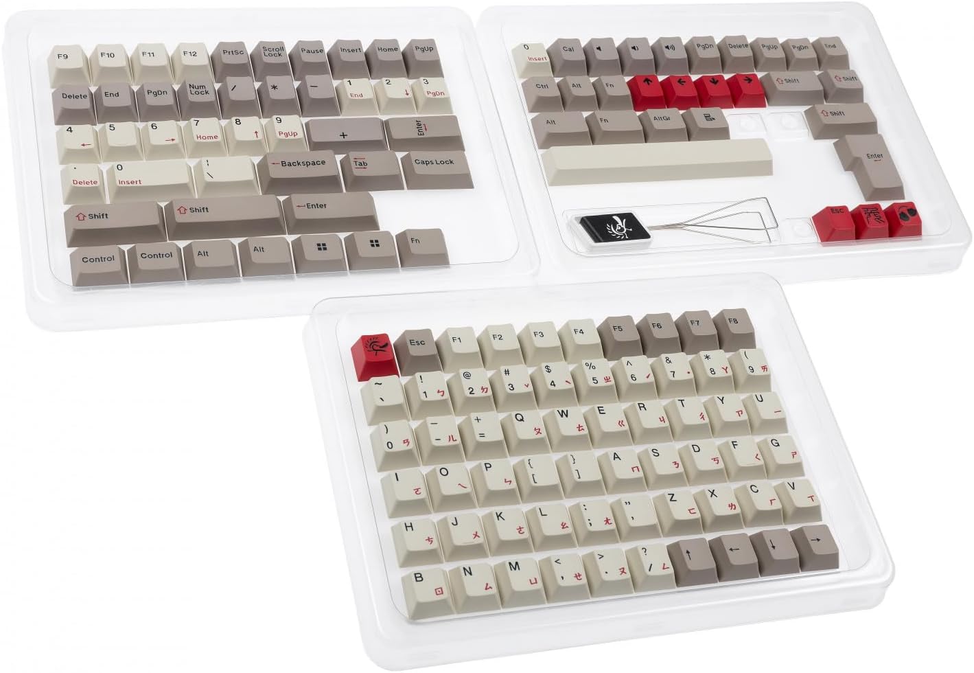 Ducky Vintage 133 Key Cherry Profile Triple Shot PBT Keycap Set
