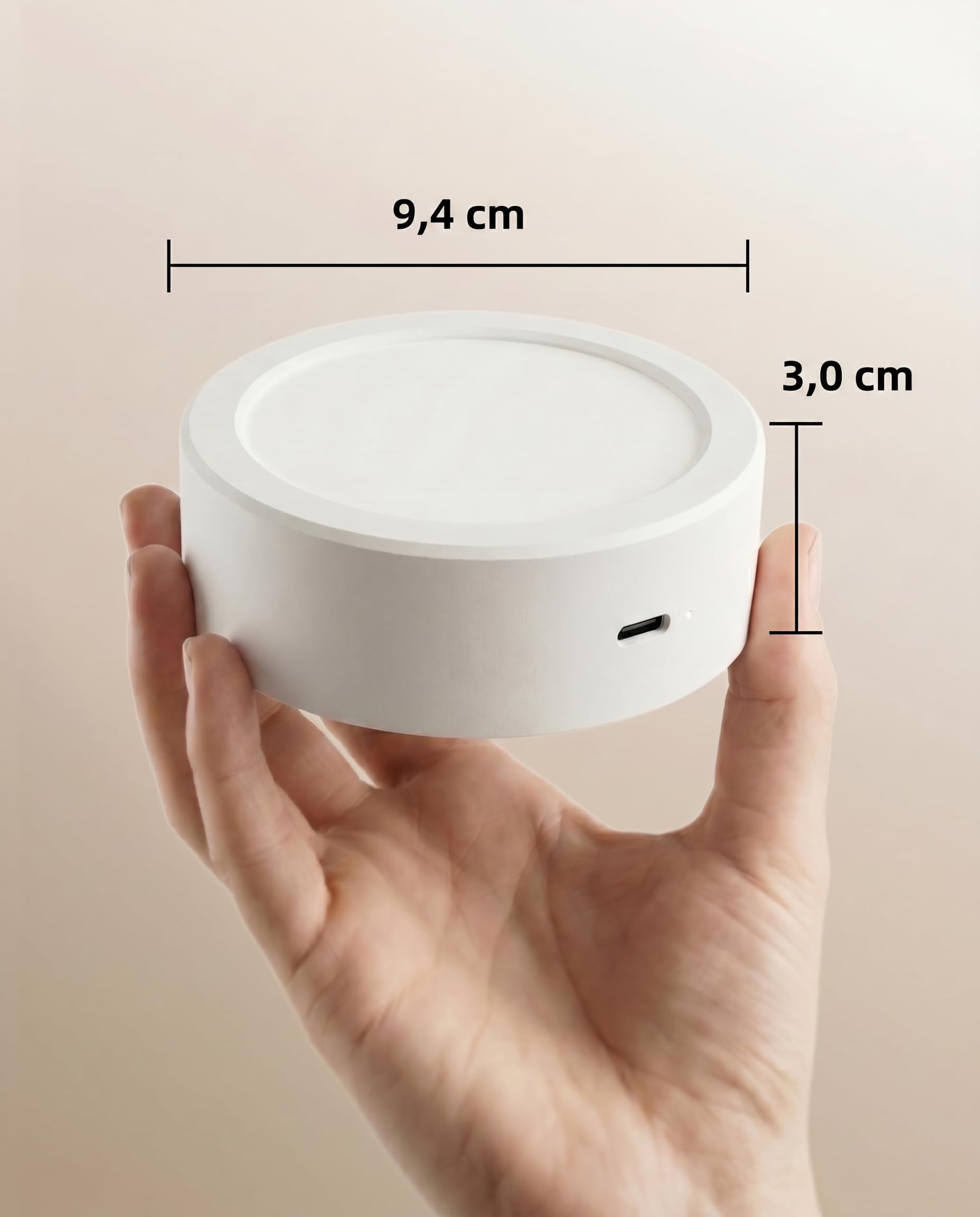 EZVALO Wandleuchte Innen mit 3000 mAh Akku, 2 Stück (3,7 Zoll) Wandleuchte kabellos mit Fernbedienung, 3 Farbmodi dimmbar LED-Akku-Wandlampe für Wohnzimmer, Schlafzimmer, Kinder, Grauweiß