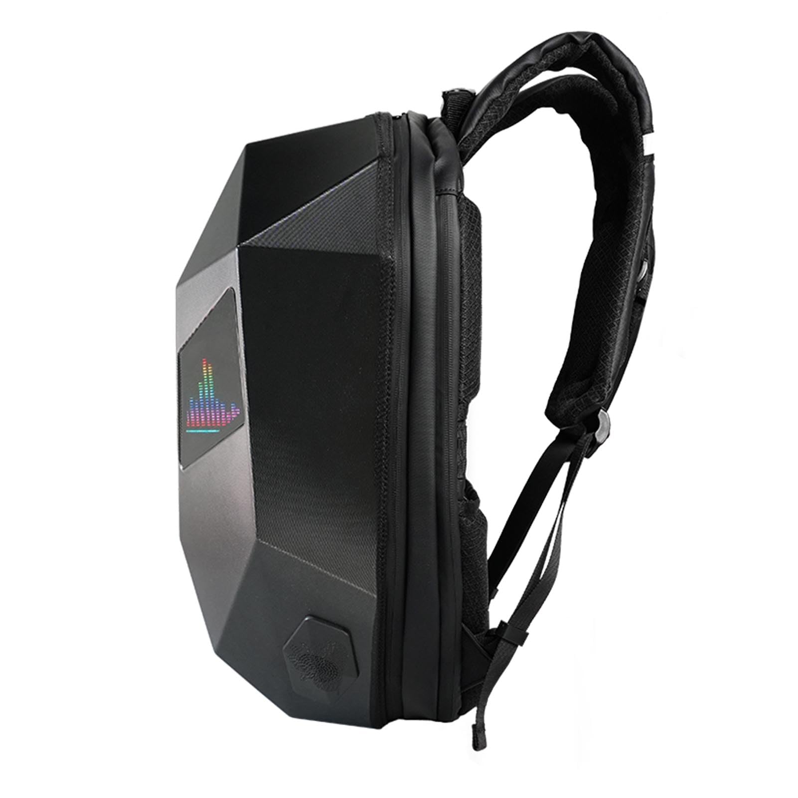 AUNMAS Mochila LED con Pantalla Programable, Diseño de Ojos Brillantes LED Impermeable de Gran Capacidad para Ciclistas y Ciclistas