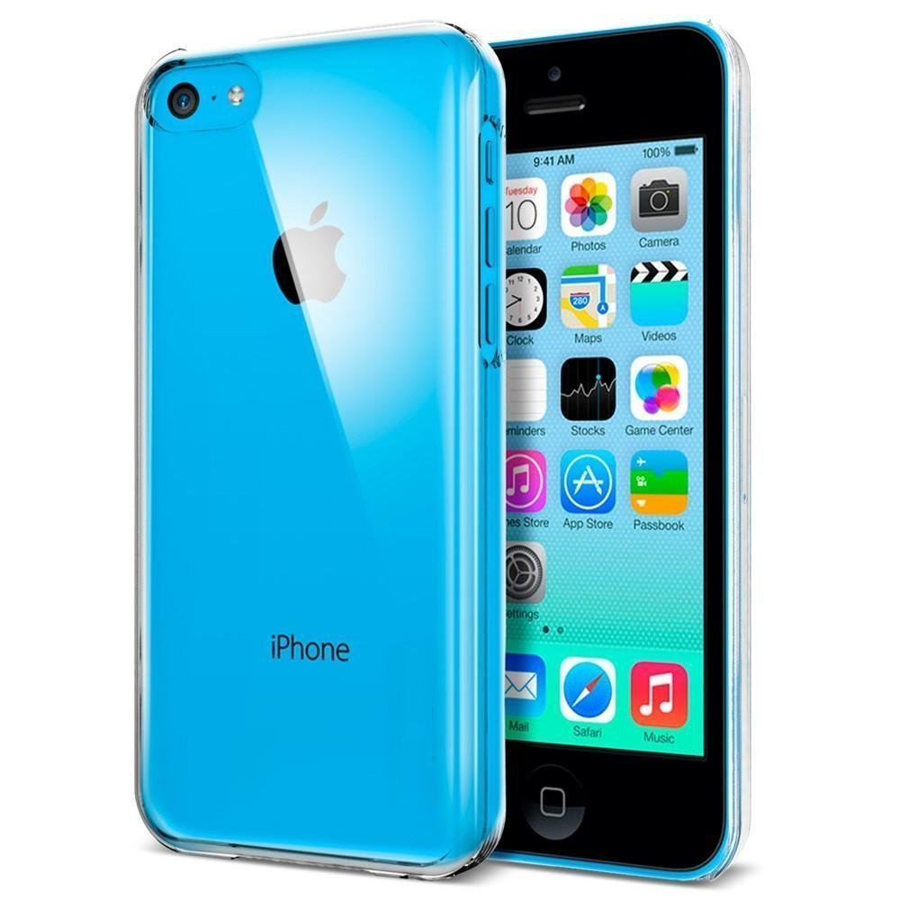 iPhone 5C Crystal Hard Back Case Cover Plus Screen Protector & Polishing Cloth (Crystal Clear)